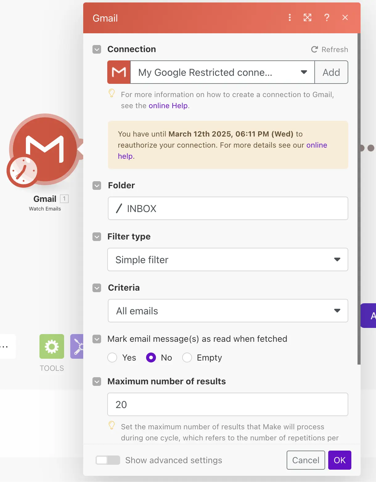 No-Code Automation Interface